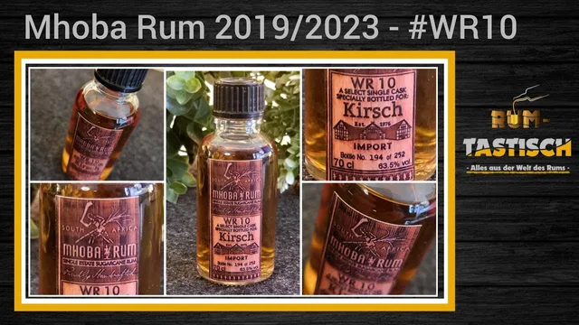 Mhoba Rum 2019/2023 - Single Cask Rum #WR 10 - 63,5% 🥃 Südafrika-Rum ist einfach toll!