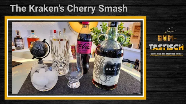 The Kraken - Cocktail: The Kraken's Cherry Smash 🐙🍒 Der Smash des Kraken