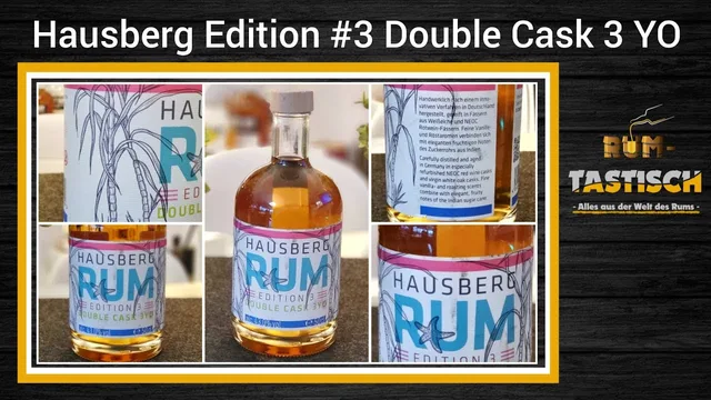Hausberg Edition 3 Double Cask Rum 3 Years 43% 🥃 Doppelt gereift, doppelt gut!