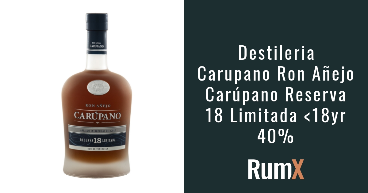 Buy Destileria Carupano Ron…pano Reserva 18 Limitada | RumX