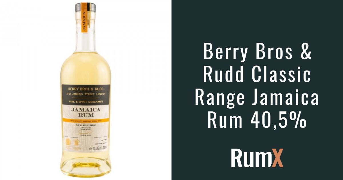 Buy Berry Bros & Rudd Classic Range Jamaica Rum 40.5% | RumX