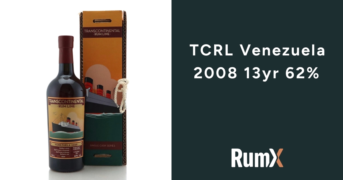 Buy TCRL Venezuela 2008 13yr 62% · 8 Reviews | RumX