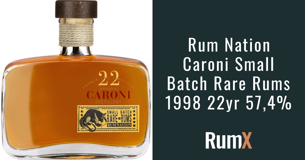 Buy Rum Nation Caroni Small Batch Rare Rums 1998 22yr 57,4% | RumX
