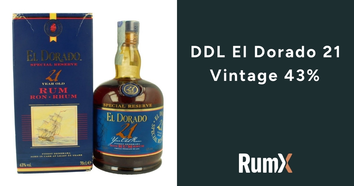 DDL El Dorado 21 Vintage 43% · 9 Reviews | RumX